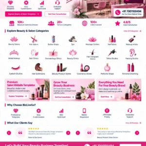 Beauty & Salon Category featuring beauty salons, hair salons, barber shops, spas, massage centers, nail salons, makeup artists, bridal makeup, skin clinics, dermatology clinics, beauty clinics, hair transplant clinics, tattoo studios, piercing studios, eyelash studios, hair extensions, beauty product stores, cosmetics stores, perfume shops and personal grooming