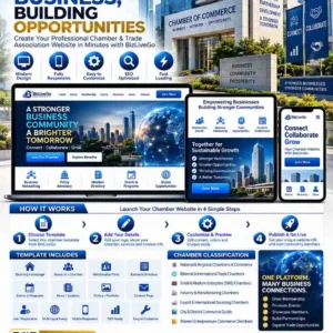 Chamber of commerce classification featuring national, regional, international trade, SME, industry, export and women entrepreneur chambers on BizLiveGo