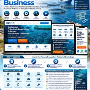 Fisheries and aquaculture businesses including commercial fishing, fish farms, hatcheries, seafood processing, cold storage, seafood exporters, fish feed suppliers, aquatic veterinary services and ornamental fish breeding on BizLiveGo