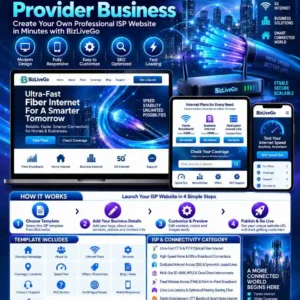BizLiveGo Internet Service Provider services including FTTH fiber internet, FTTB broadband, dedicated internet access, leased lines, SD-WAN, gaming fiber, 5G home Wi-Fi and industrial connectivity