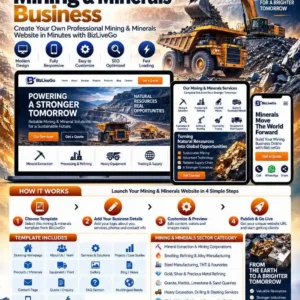 BizLiveGo Mining and Mineral Extraction services including mining, smelting, steel manufacturing, gold and silver refining, quarries, drilling, blasting and mineral trading