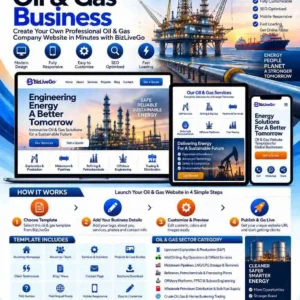 BizLiveGo Oil and Gas industry category covering exploration, drilling, oilfield services, pipelines, LNG, refineries, offshore engineering and petroleum distribution